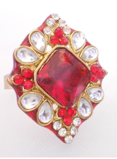 Kundan Finger Ring